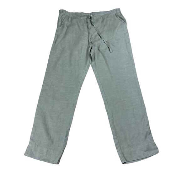 REISTOR Sage Green Hemp Straight Leg Pants Women's Size Small Sustainable - Picture 1 of 6